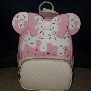 Loungefly Pink Icecream Cone backpack & accessories Loungefly mini backpack Minnie Mouse Ice Cream Cone | eBay main image 3